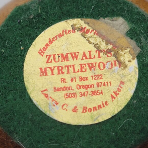 Zumwalt Myrtlewood Paper Weight &  Hawaii Souvenir Wood Trinket Box - Picture 12 of 14